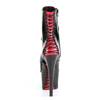 Pleaser - ADORE1020FH Plateau Laarzen, Paaldans schoenen - Paaldans schoenen - Zwart/Rood Product image